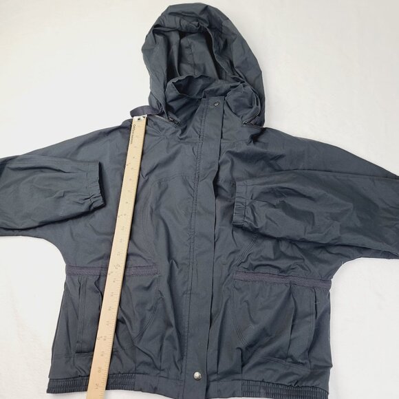 Lululemon Women's Black Hooded Dual Pocket Outdoor Windbrunner Jacket Size 8 - Picture 4 of 6